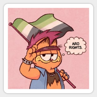 Garfield Pride - Aro rights Sticker